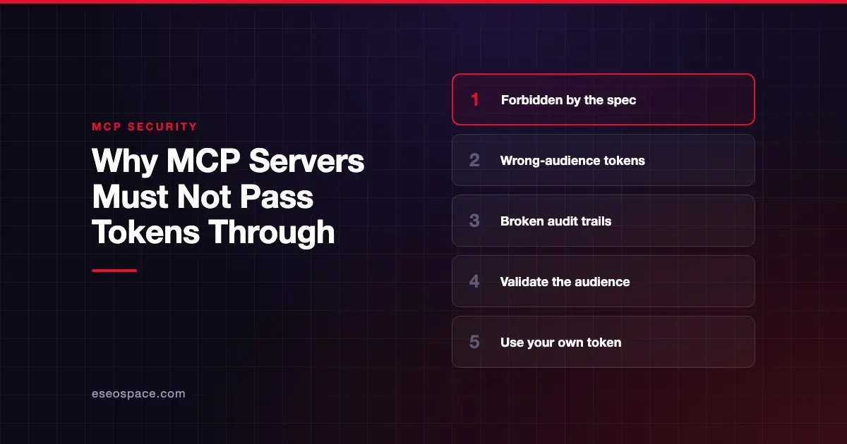 Why MCP Servers Must Not Pass Tokens Through