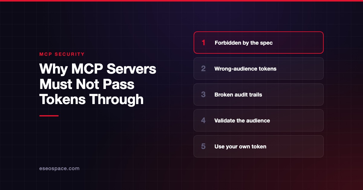 Why MCP Servers Must Not Pass Tokens Through