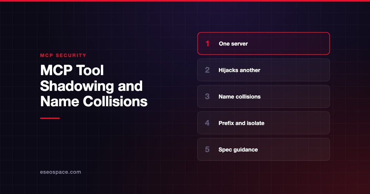 MCP Tool Shadowing and Name Collisions