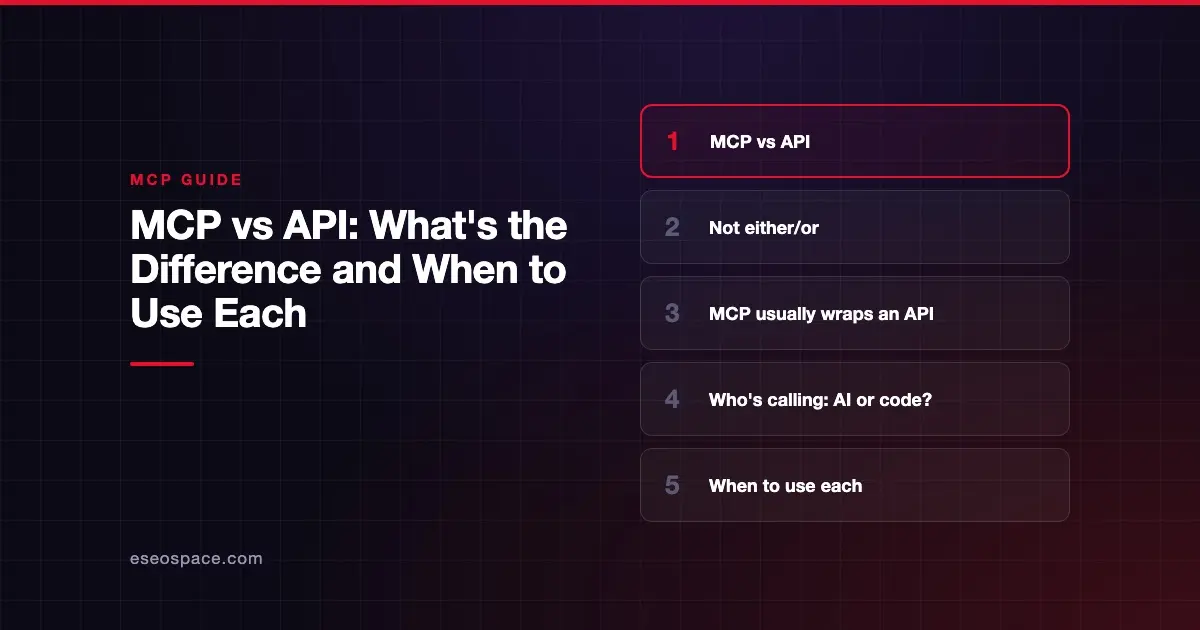 MCP vs API: What's the Difference and When to Use Each
