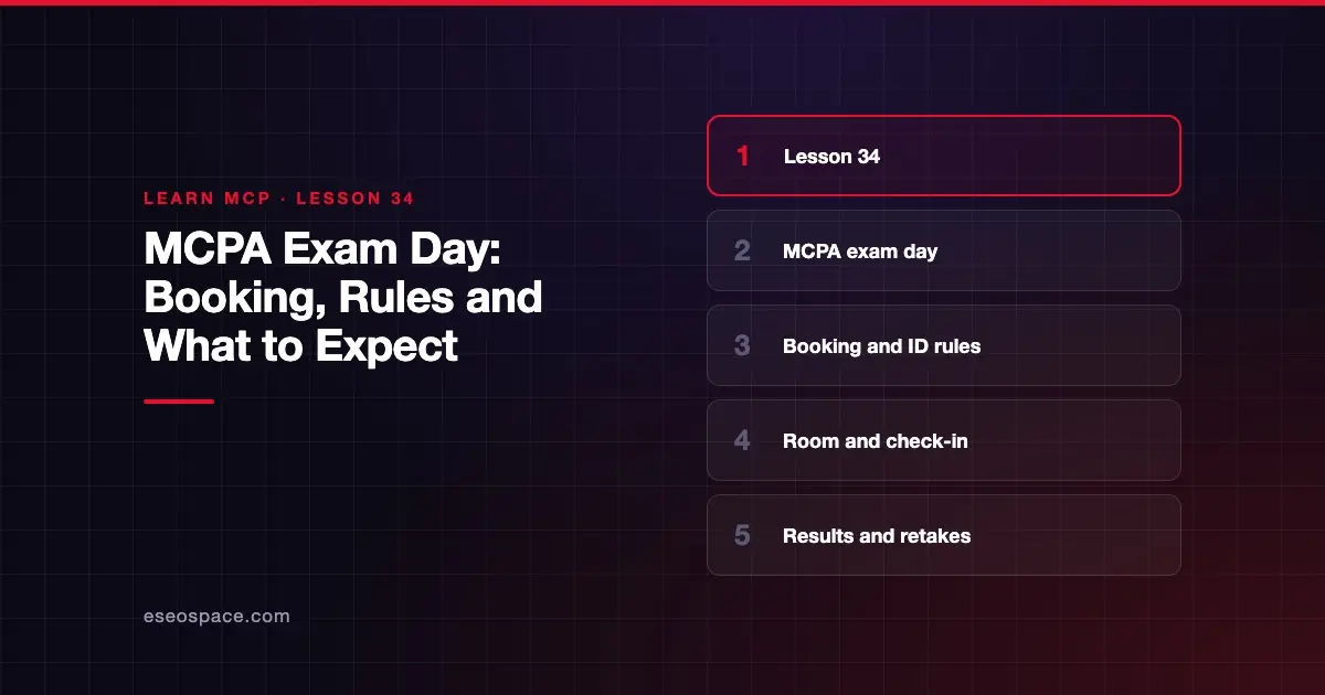 MCPA Exam Day: Booking, Rules and What to Expect