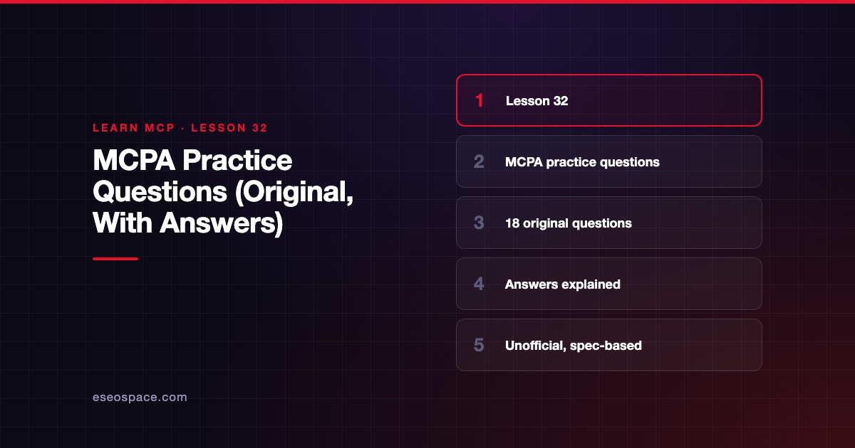 MCPA Practice Questions (Original, With Answers)