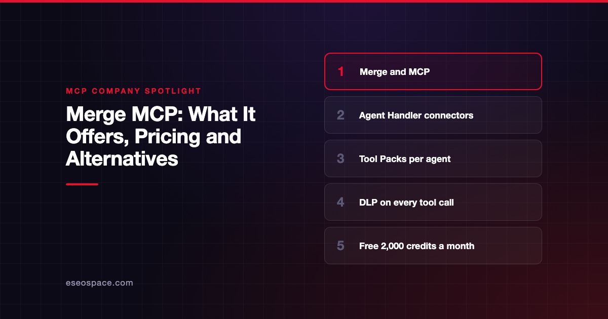Merge MCP: What It Offers, Pricing and Alternatives