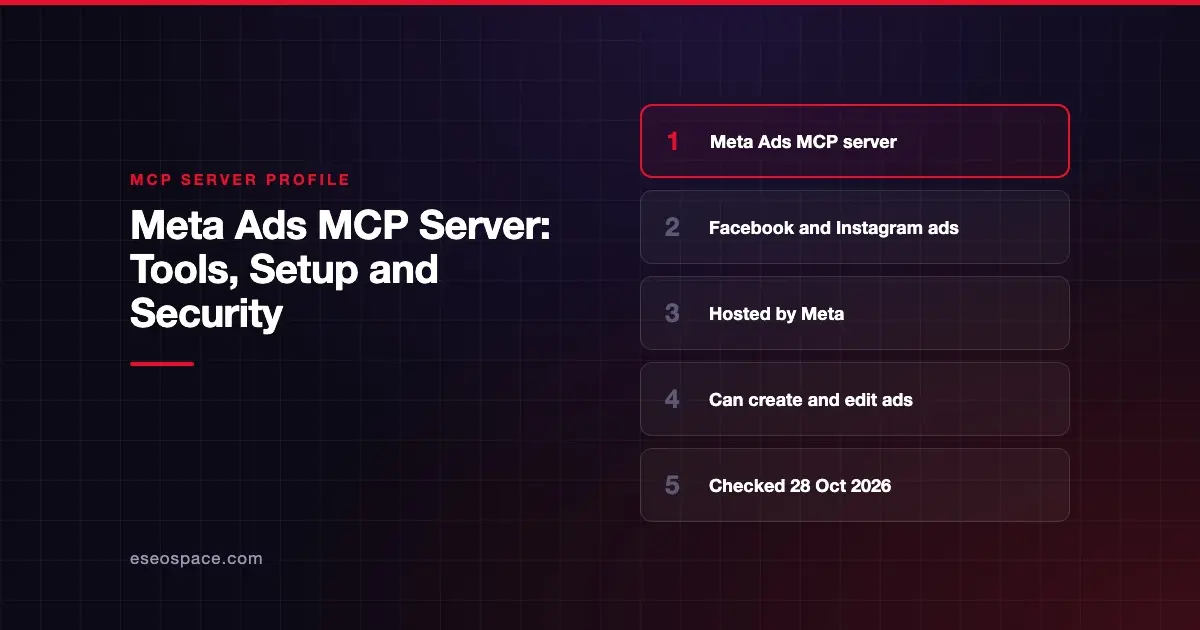 Meta Ads MCP Server: Tools, Setup and Security