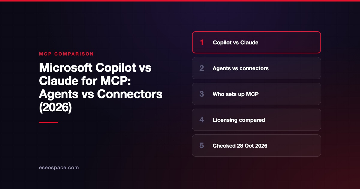 Microsoft Copilot vs Claude for MCP: Agents vs Connectors (2026)