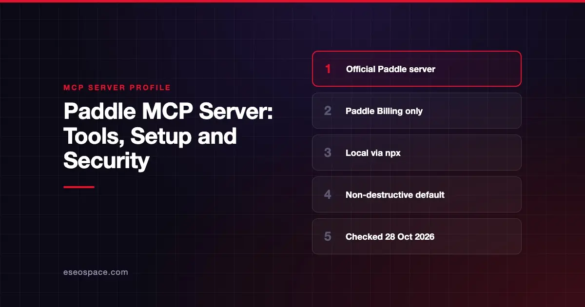 Paddle MCP Server: Tools, Setup and Security