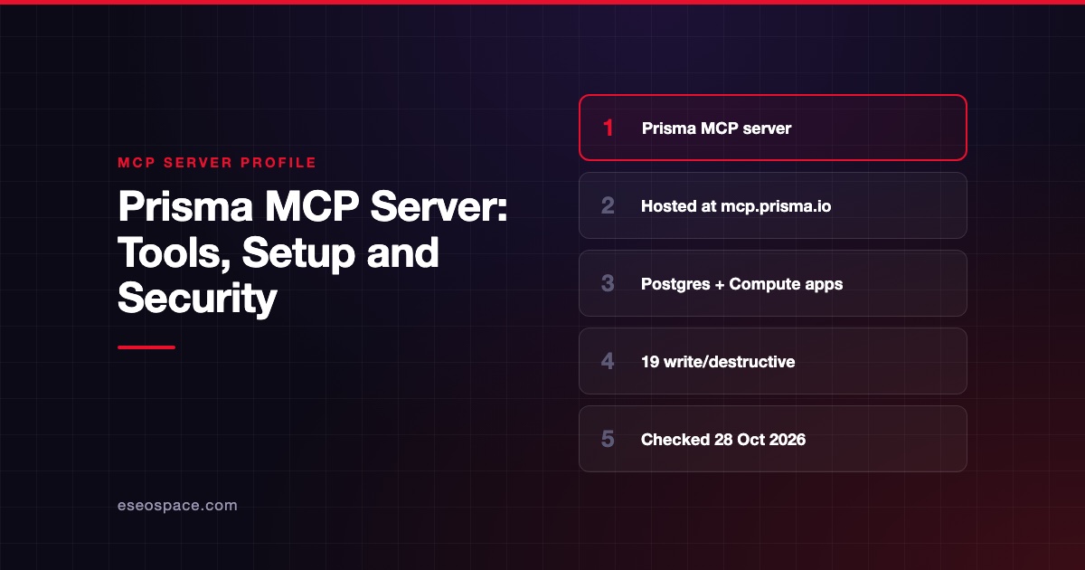 Prisma MCP Server: Tools, Setup and Security