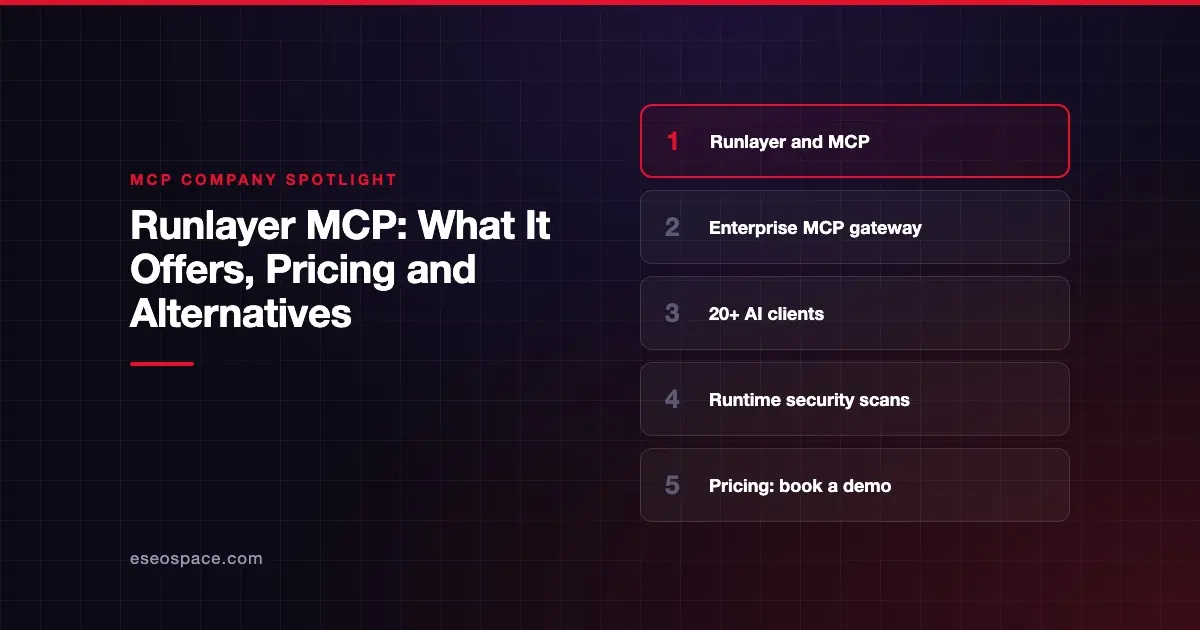 Runlayer MCP: What It Offers, Pricing and Alternatives