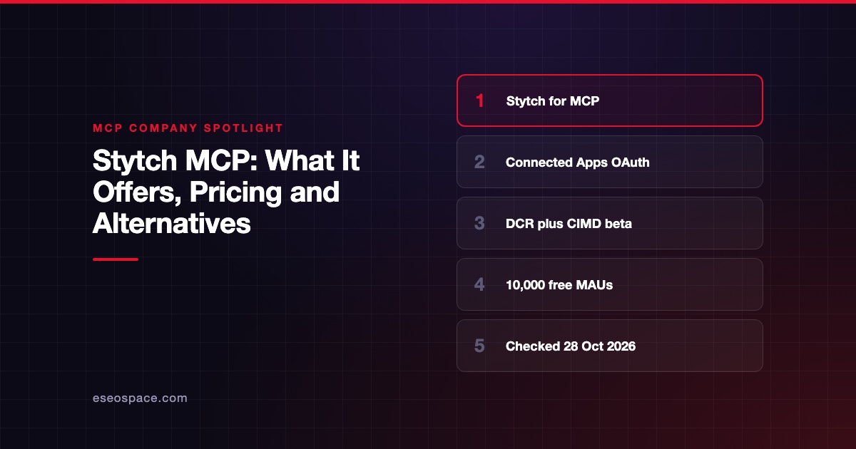 Stytch MCP: What It Offers, Pricing and Alternatives