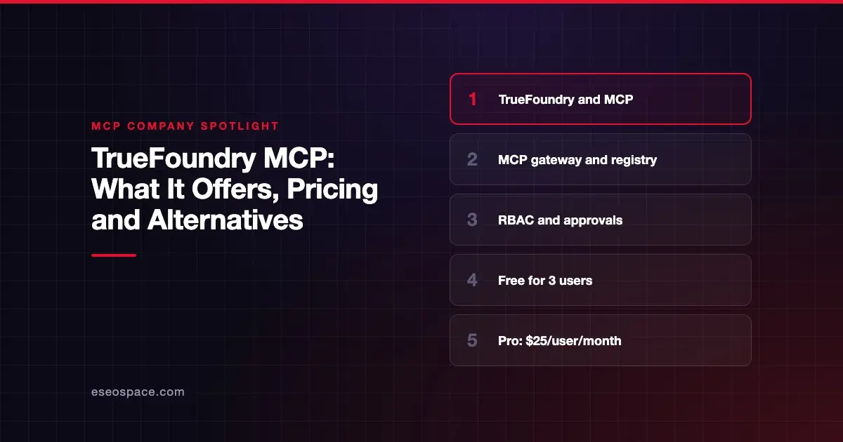 TrueFoundry MCP: What It Offers, Pricing and Alternatives