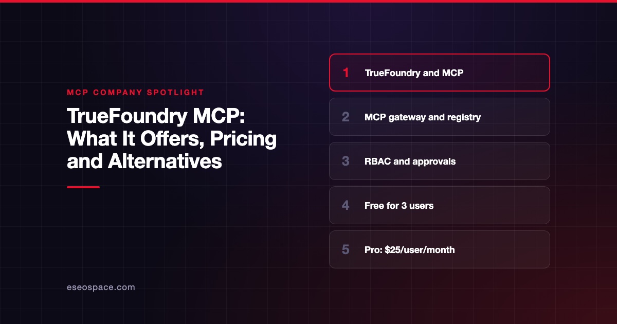 TrueFoundry MCP: What It Offers, Pricing and Alternatives