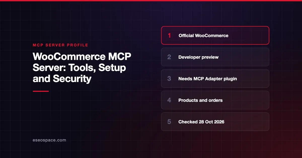 WooCommerce MCP Server: Tools, Setup and Security