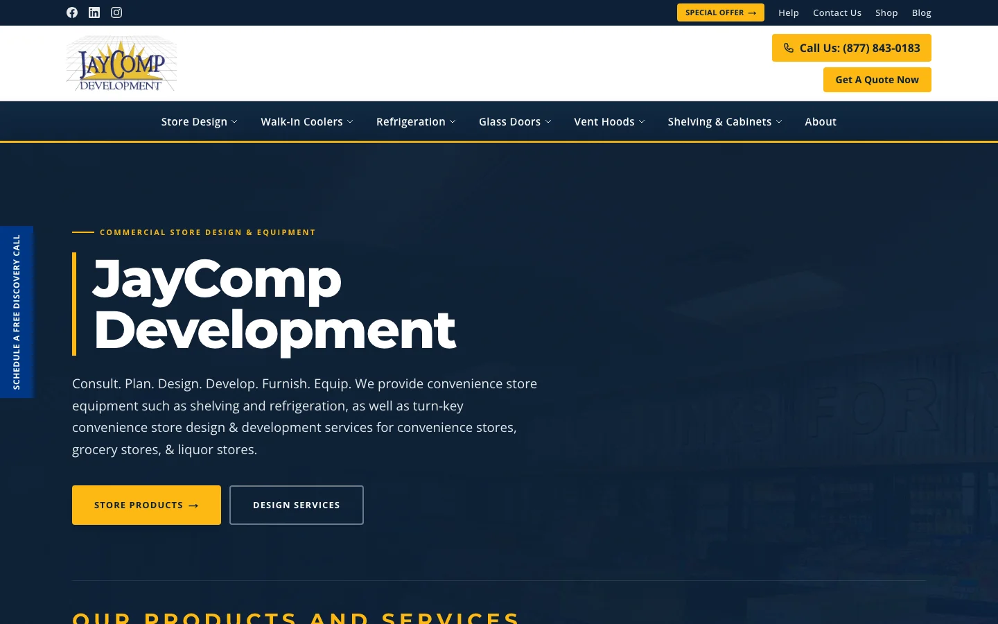JayComp Development website home page